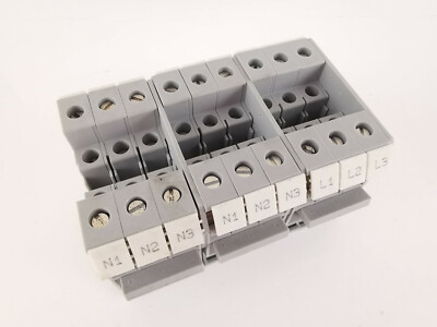 9x Reliance RCT10FO Durchgangsklemme Reihenklemme Block 10mm²