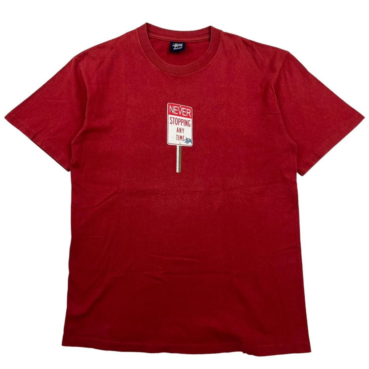 Vintage 00s Stussy Stop Sign T-shirt (Medium) | eBay UK