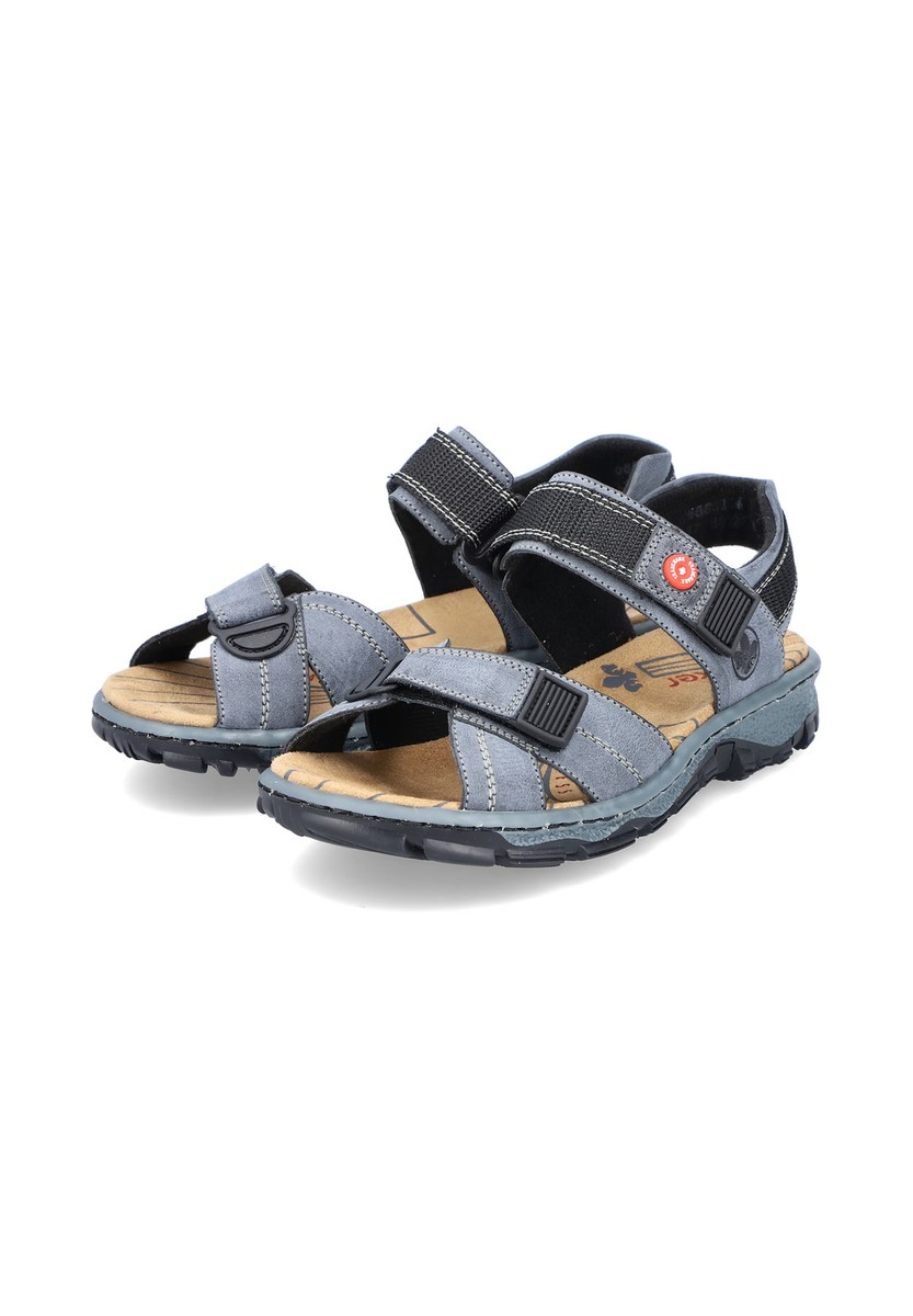 Rieker Damen Trekkingsandalen Blaugrau Sandalen 68851-14 Blaugrau