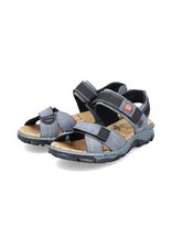 Rieker Damen Trekkingsandalen Blaugrau Sandal...