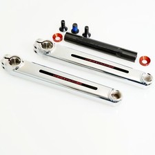 REDLINE FLIGHT Cranks BMX Crank Arms 180mm BMX 3-piece Cranks Chrome Old School