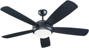 Monte Carlo 5di52bkd L Discus 52 Ceiling Fan W Light Pull Chain
