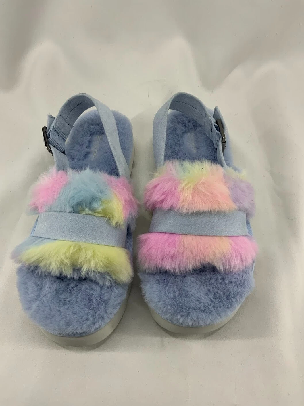 Sandali scorrevoli regolabili Koolaburra di UGG blu pastello sfocato taglia 7 us