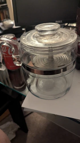 Vintage PYREX Glass Percolator 6 Cup Coffee Pot 7756 B