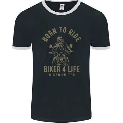 Biker 4 Life Motorrad Schädel Herren Maglietta FotL - Bild 1 von 2