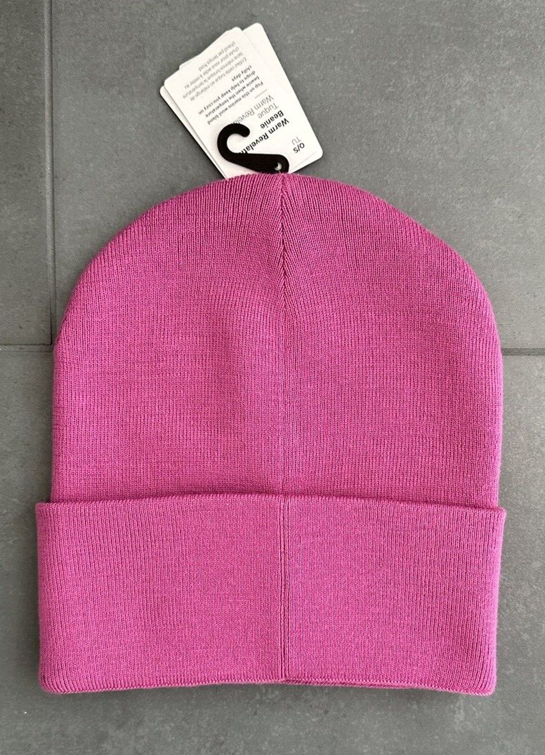 Lululemon Warm Revelation Beanie Wordmark Logo Pow Pink Tone  display picture 1