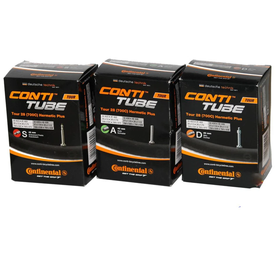 Continental Fahrrad Schlauch Hermetic Plus Tour 28" Pannenschutz AV, SV o. DV