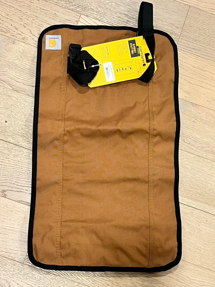 Carhartt 18 Pocket Utility One Size, Essential Tool Roll (Carhartt Brown) - Image 2 of 4