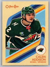 Calen Addison 2023-24 O-Pee-Chee Retro HOCKEY #167 Minnesota Wild