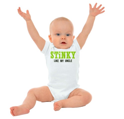 Funny Cute Gift For Nephew Niece Best Uncle Newborn Baby Boy Girl Infant Romper - Picture 3 of 9