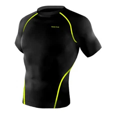 Take Five Mens Skin Tight Compression Base Layer Running Shirt S~2XL Black NT051
