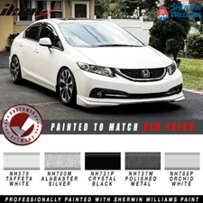 Fits 13-15 Honda Civic Sedan IKON Style Front Bumper Lip Spoiler Painted PU