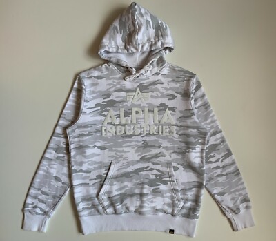 Alpha Industries Camouflage Men's Hoodie Size S