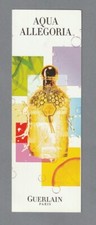 Carte publicitaire format marqque page  - Aqua Allegoria de Guerlain recto verso