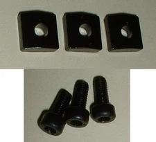 Floyd Rose Lic BLACK Locking Nut BLOCKS & SCREWS 3 clamp 6 string special Guitar