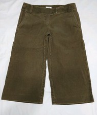 Ann Taylor LOFT Womens MARISA Brown Corduroy Capri Pants Size 8