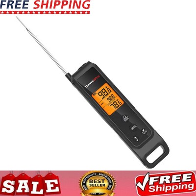2-In-1 Infrared Thermometer & Instant Read Meat Thermometer Grilling BBQ Oven US