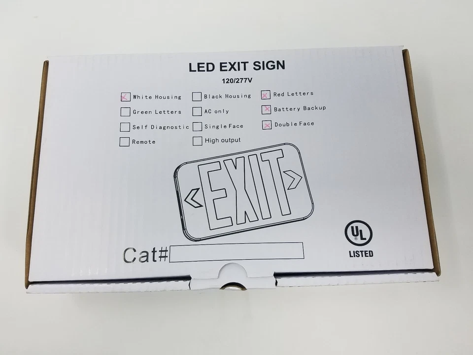 Progress Lighting 120-Volt White Integrated LED Exit Sign - Image 3 of 3