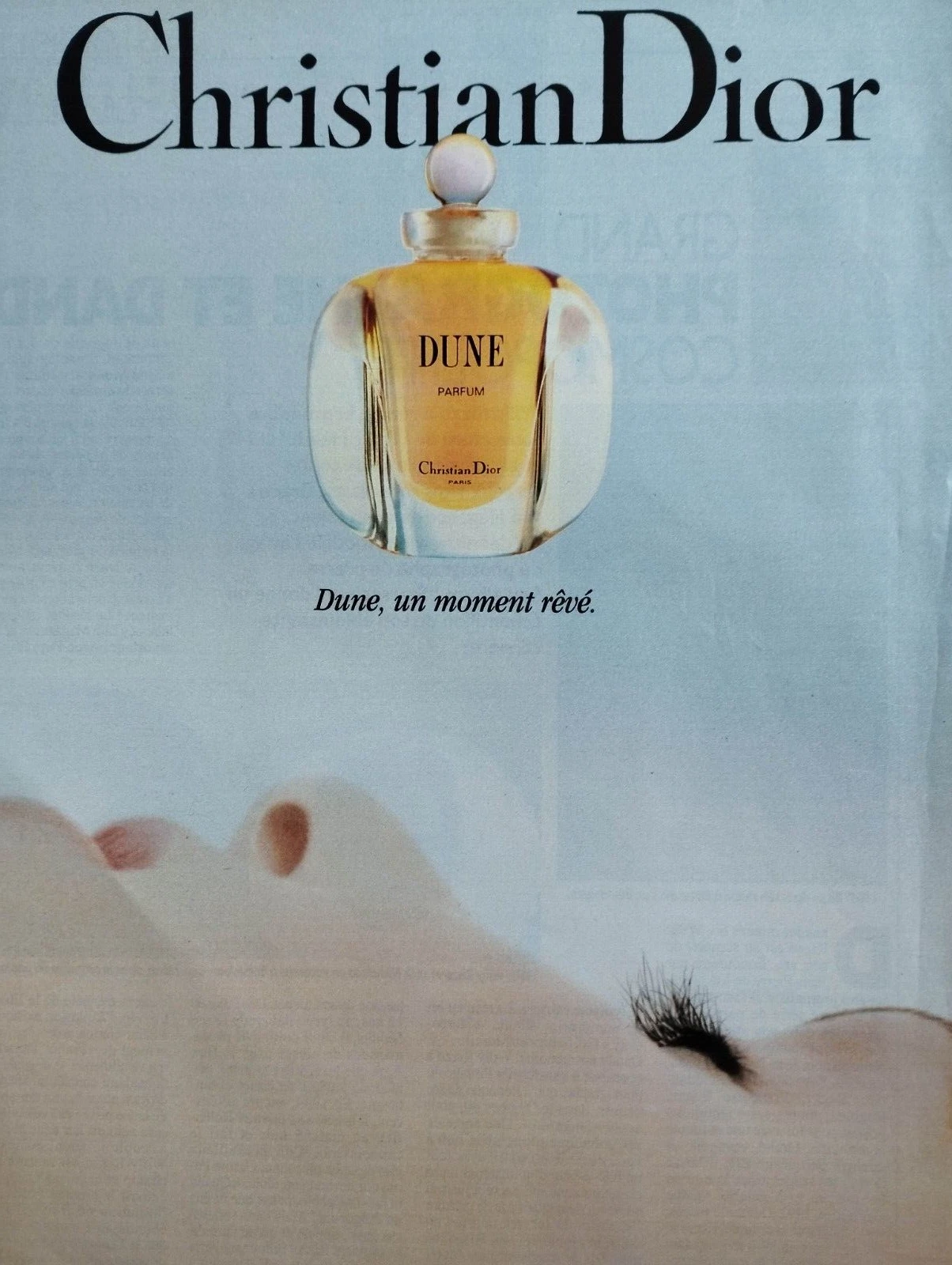 Publicité ancienne imprimée Christian Dior !! 