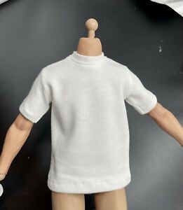 Details about   Handcrafted T-Shirt Tee 1/6 Scale White Sleeves for 12" Action Figure Doll Short