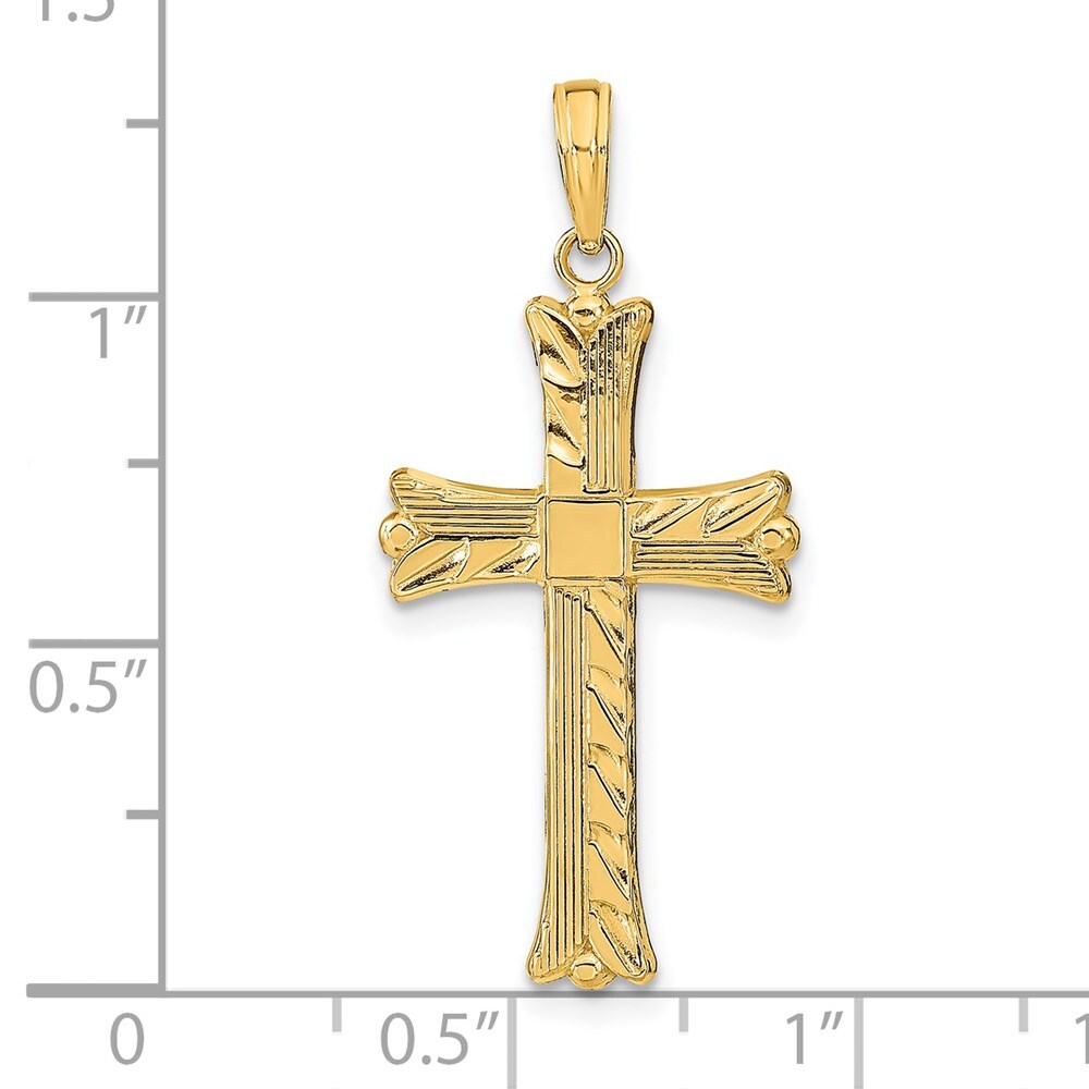 14K Yellow Gold Cross Pendant K9603 | eBay