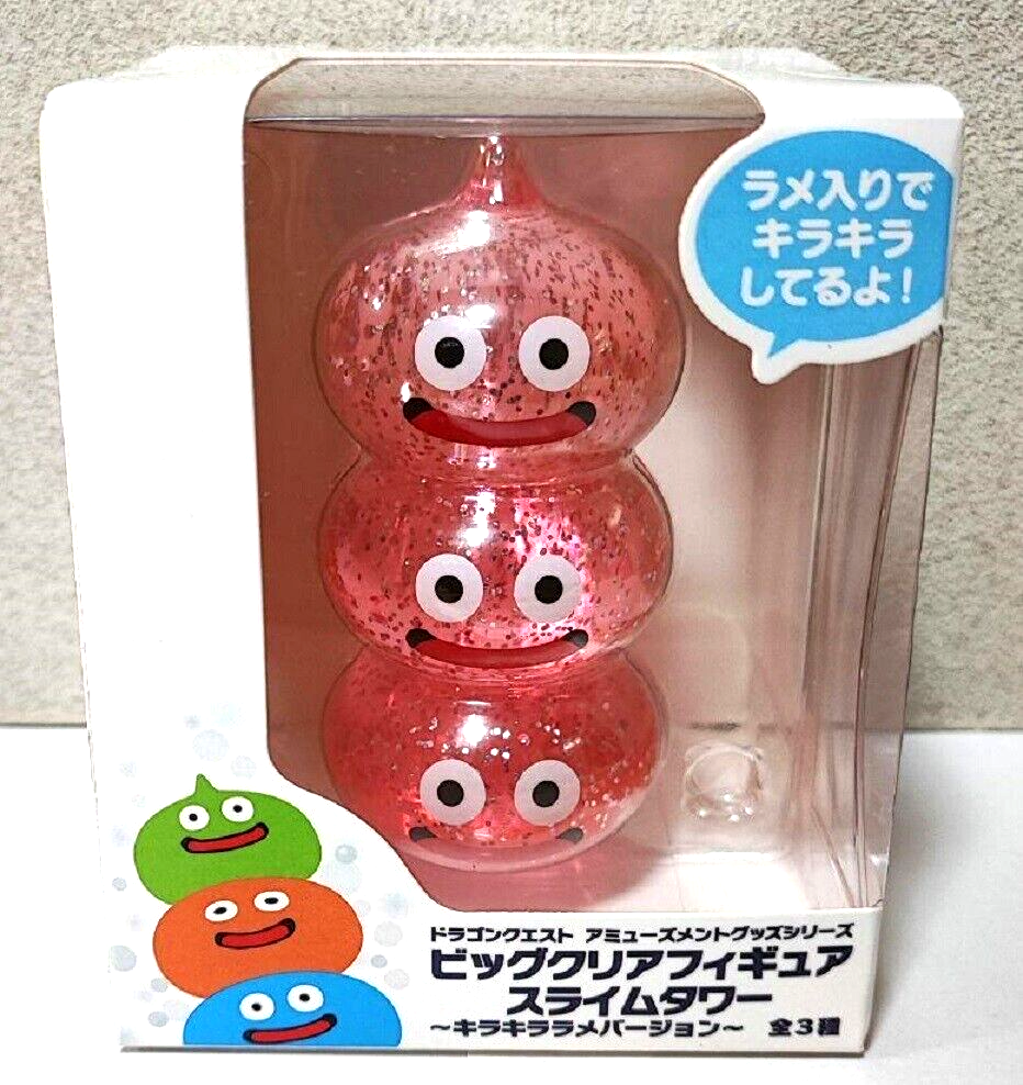 Dragon Quest Big Clear Figure Slime Tower Glitter Pink Slime Japan - Main Image