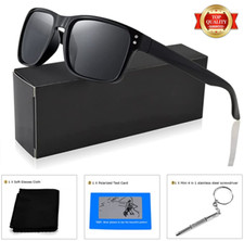 Gafas de Sol para Hombre Polarizadas HD Lentes para Conducir Proteccion UV Negro