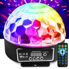 LED Disco Ball - DMX  Sound Controlled RGB DJ Party Light