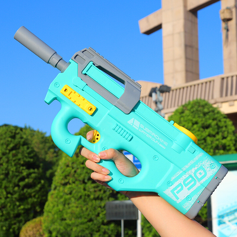 New P90 Electric Water Gun High-Tech Kids Toys Outdoor Beach Pool