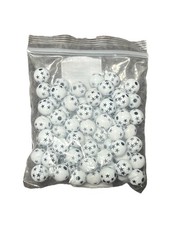 White Acrylic Star Beads 8mm Round Astrology Pattern Spacer Beads Qty 100