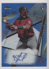 2020 Topps Finest Blue Refractor 119/150 Domingo Leyba #FA-DL Auto 1p5