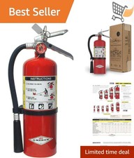 Fire Extinguisher 5 lb ABC Dry Chemical Compact Safe for Commercial Residential