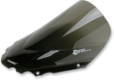 Zero Gravity Double Bubble Windscreen Smoke #16-6-02 for Kawasaki KLR650 08-18