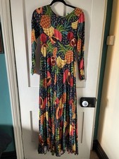 FARM RIO COLOURFUL MAXI DRESS - XS FRUITS PRINT  RRP £350