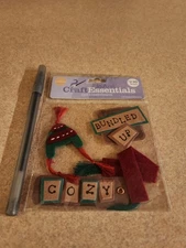 JoAnn Craft Essentials~Bundle Up/Holiday~Dimensional Stickers