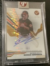 2024 Topps Pristine  Gunnar Henderson Auto Gold Pulsar #’d /50 Orioles 🍀