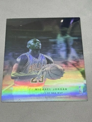 RARE Michael Jordan 1991-92 NBA MVP Upper Deck McDonald's Hologram Card