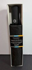 ShedRain Vented Compact Travel Umbrella Auto Open Close Black 1339455 NIB