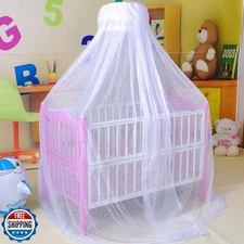 Cdycam Baby Infant Toddler Bed Dome Cots Mosquito Netting Hanging Bed Net Mos