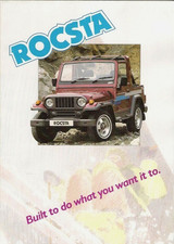 Asia Rocsta 1994-1997 UK Market Foldout Sales Brochure 1.8 & 2.2D