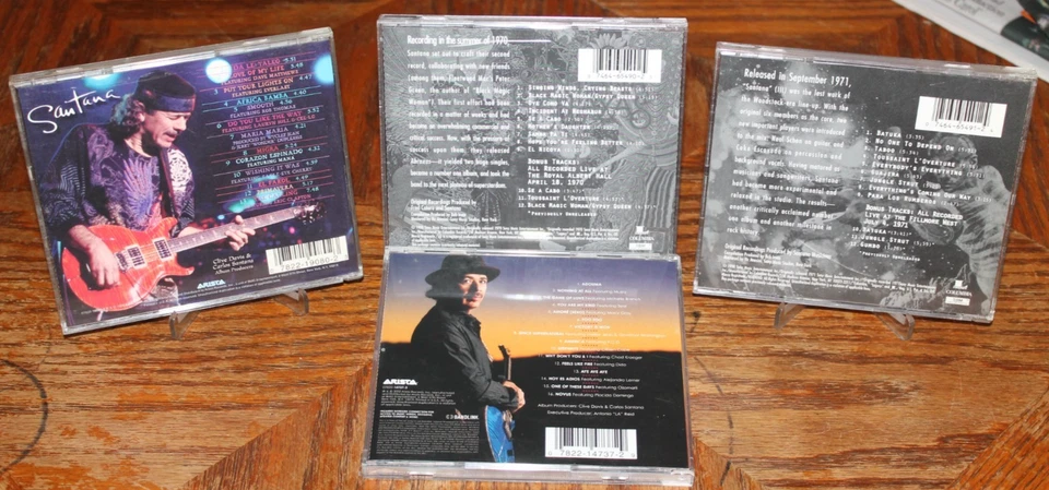 Santana CD lot of 4 Rock Pop Latin Psychedelic Chicano Jazz Fusion Acid Foto 2 de 2