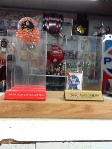 BUDWEISER Beer Table Bar Menu Advertisement Holder Lot Of 3 Dos Equis Fresh Beer