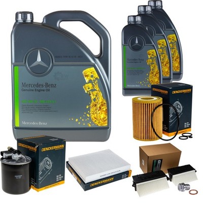 DENCKERMANN Inspektionspaket 8L MB 5W-30 für Mercedes GLE W166 350 D 4matic