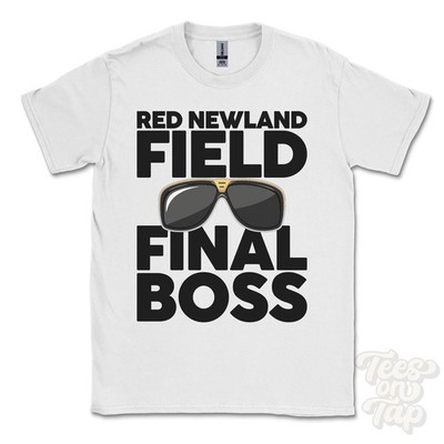 RED NEWLAND FIELD FINAL BOSS T-SHIRT lustig Weihnachtsgeschenk Terrington Saint John