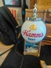 Vintage Hamms Lighted Beer Sign Globe Light With Water Scene Works Great