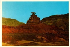 The Mexican Hat Rock Mexican Hat Utah Continental Chrome Postcard