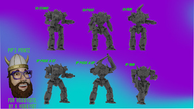 Mortis Alternate Mech Model For Battletech 6mm-10mm-15mm RLWS