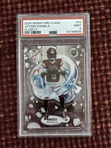 🔥🏈 2024 Topps Signature Class  Jayden Daniels Fluidity (RC) #F2 PSA 9 🏈🔥