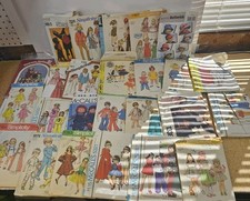 Sewing Patterns Lot of 19 Kids  Craft 70s