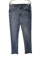 Seven 7 Weekend Slim Fit Jeans Blue Denim Raw Hem / Cuffed Womens Size 8
